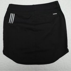 Adidas Black Mini Skirt with White Stripes